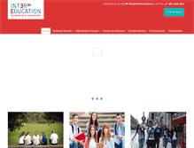 Tablet Screenshot of intereducation.cl